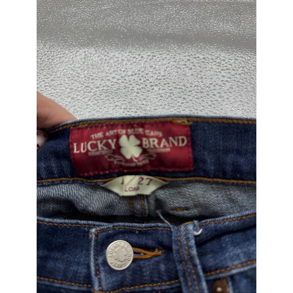 The Lucky Brand Women's Size 27 Medium Wash Blue Sofia Bootcut Jeans Ankle